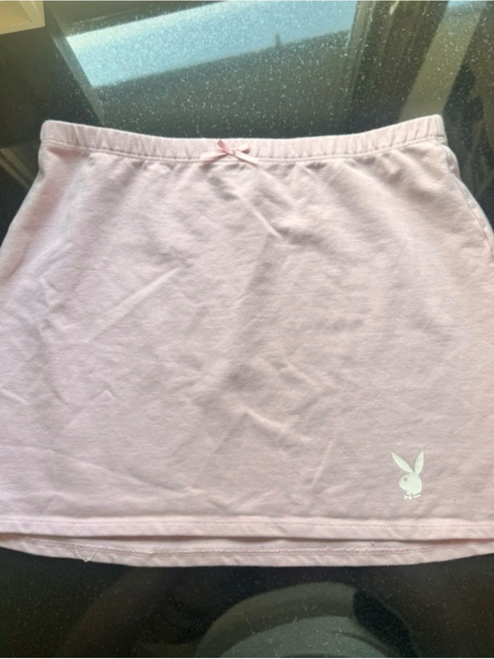 PLAYBOY Light Pink Mini Skirt with Bunny Logo
